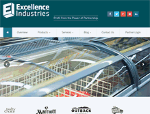 Tablet Screenshot of excellenceindustries.com